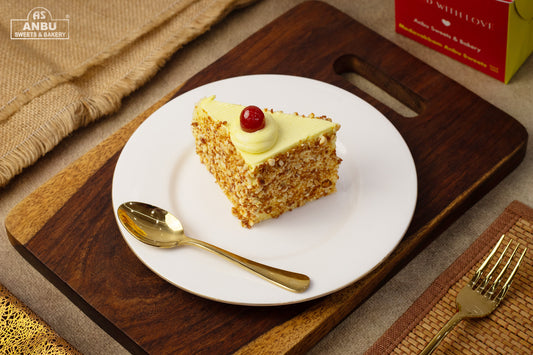 Buttercream Butterscotch Cake slice